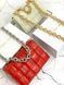 BOTTEGA VENETA червона кожаная сумка MINI