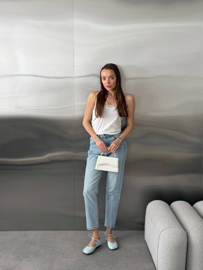 Блакитні шкіряні анатомічні балетки barefoot на зав'язках 40 розмір