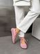 Рожеві шкіряні перфоровані анатомічні балетки barefoot на зав'язках 41 розмір