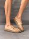 Бежеві шкіряні анатомічні сабо barefoot з перфорацією 36 розмір