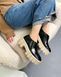 Чорні лакові туфлі на масивній підошві 38 розмір