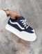 Синие джинс замшевые кеды в стиле Vans 36 размер