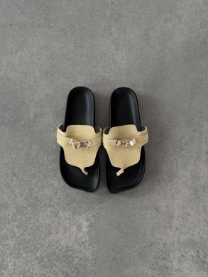 Пастельно-жовті замшеві анатомічні шльопанці  barefoot 41 розмір
