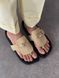 Пастельно-жовті замшеві анатомічні шльопанці  barefoot 41 розмір