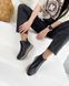 Черные кожаные зимние ботинки хайтопы на платформе 41 размер