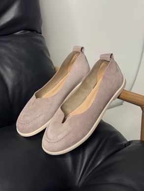 Бежеві кашемір замшеві м'ягкі анатомічні балетки barefoot 36 розмір