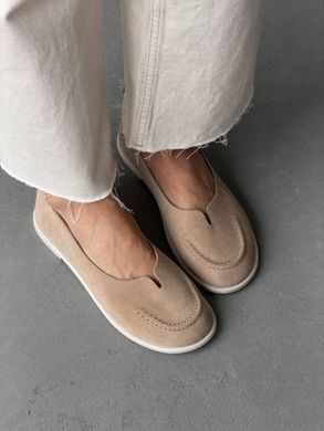 Бежеві пісок замшеві м'ягкі анатомічні балетки barefoot 41 розмір